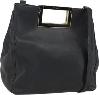 Ferragamo Pre-owned Handbags, female, Black, Size: ONE SIZE Pre-owned Handbag