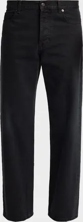The Row Men & apos;s Rossen Straight-Leg Black Denim Jeans
