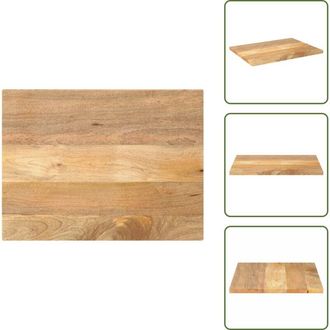 vidaXL Tavolo in legno massello - vidaXL Piano per Tavolo 80x70x3,8 cm Rettangolare Legno Massello Mango - Piano per tavolo