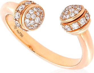 Piaget Possession 18K Rose Gold Open Ring, Size 52