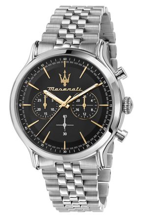 Maserati EPOCA Chronograph Quartz Black Dial Mens Watch R8873618017