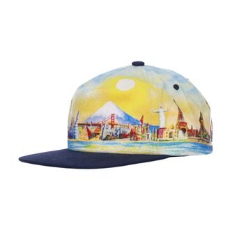 HUF Cultured Unstructured Snapback Flat Brim Cap - Heren - Accessoires - Veelkleurig - Maat: ONE Size Poliester