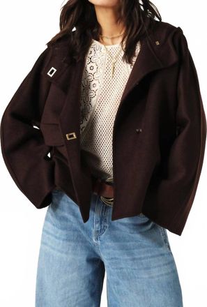 BA&SH Kove Coat In Chocolat