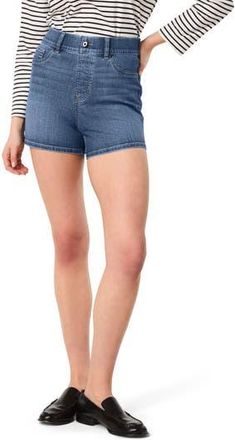 Spanx Pull-On High Waist Denim Shorts in Vintage Indigo at Nordstrom Rack, Size Medium