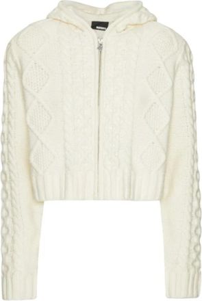 Rotate Chaqueta punto de ochos con cremallera - Dames - Vesten met rits - Geel - XS - Wol - Hoodies & sweatvesten