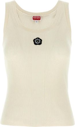 Kenzo Top a coste Boke Flower 2.0 - Bianco