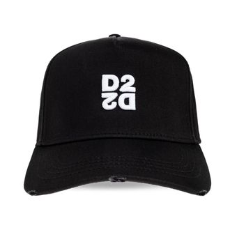 Dsquared2 Baseball Cap - Heren - Petten - Zwart - ONE Size - Katoen - Accessoires