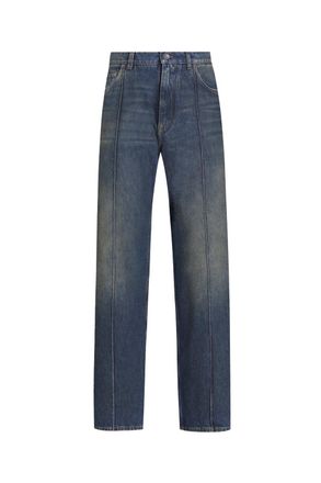 Dolce & Gabbana VINTAGE DENIM PLAQUE JEANS Size: 50, colour: BLUE