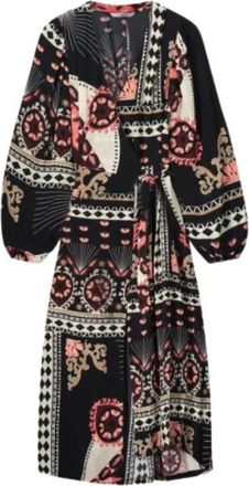 Summum Maxi Wikkeljurk - Dames - Wikkelkleedje - Veelkleurig - XS - Kleedjes