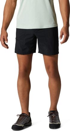 Mountain Hardwear Mens Mountain Hardwear Trail Sender Shorts Black Stretch Hiking Camping JZZ349
