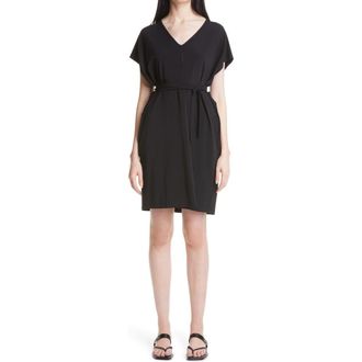 Max Mara Pavento Jersey Cover-Up Minidress in Black at Nordstrom, Size Medium
