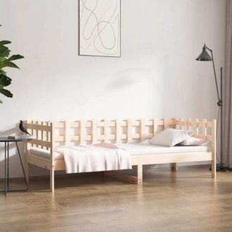 vidaXL Sof&aacute; Cama Sin Colch&oacute;n Madera Maciza De Pino 90x190 Cm Vidaxl