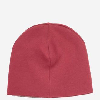 Fendi Girls Reversible Wool Beanie With Logo Red Hat