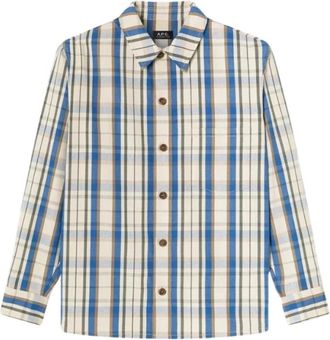 A.P.C. Nathan Shirt - Heren - Casual Overhemden - Beige - L - Katoen - Overhemden