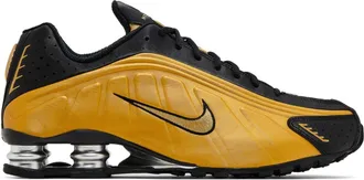 Nike Shox R4 Black Metallic Gold (Womens)