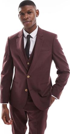 Asos Giacca da abito skinny marrone