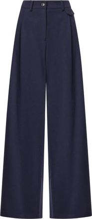 ottod'Ame Wijde broek - Dames - Broeken - Blauw - Maat: XS