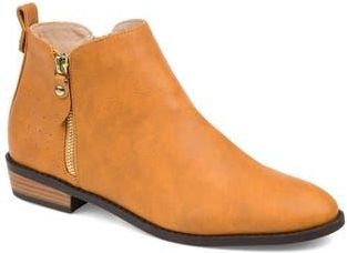 Journee Collection Ellis Round Toe Bootie in Mustard at Nordstrom Rack, Size 7.5
