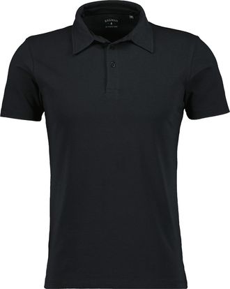 Ragman Poloshirt RAGMAN, Herren, Gr. S, schwarz, Baumwollmischung, regular fit, ohne Ausschnitt, Shirts Poloshirt