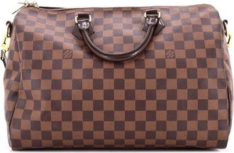 Louis Vuitton Brown Damier Speedy Bandouliere Bag 35 (Authentic Pre-Loved)