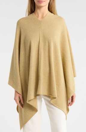 Portolano Lightweight Cowl Neck Poncho in Mustard at Nordstrom Rack
