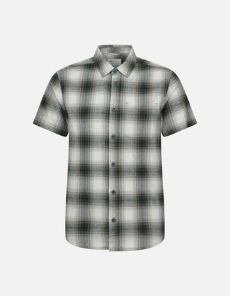 Mountain Warehouse Mens Mountain Warehouse Mens Trace Flannel Short-Sleeved Shirt - Green - Size: 46/Regular
