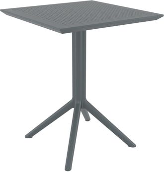 Clp Mesa Plegable Sky Gris Oscuro Cuadrada