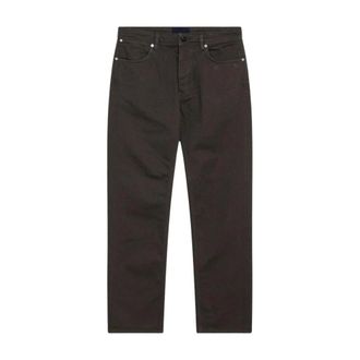 Stone Island Broek met Rechte Pijpen van Katoenen Keperstof - Heren - Jeans - Bruin - Maat: W31 Katoen