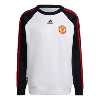 adidas Mens adidas Knit Soccer/Football Colorblock Sports Round Neck White H64071
