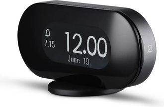 Jacob Jensen Weckuhr, schwarz