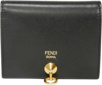 Fendi Pre-owned Bi-fold Portemonnee - Dames - Vintage Accessoires - Zwart - ONE Size - Leer - Vintage