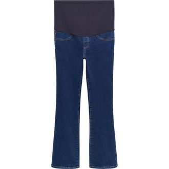 Mango Flared Maternity Jeans in Dark Blue at Nordstrom Rack, Size 2