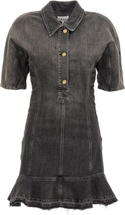 Ganni Ganni Cotton Short Womens Dress