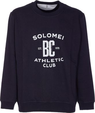 Brunello Cucinelli Maxi Print Logo Sweatshirt