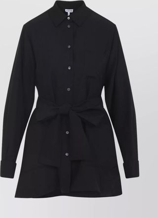 Loewe waist tie long sleeve blouse