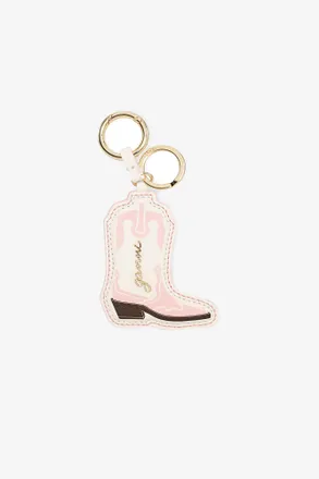 Ganni Pink Western Boot Keyring
