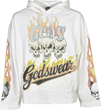 GCDS Printed Hoodie - Heren - Hoodies - Veelkleurig - M - Katoen - Hoodies & sweatvesten