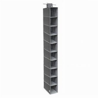 Trade Shop Trade Shop - Organizer Armadio Portatutto Pensile Scarpe Borse 10 Ripiani 15x30x120 Cm 69705