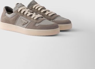 Prada Downtown Re-Nylon and suede sneakers