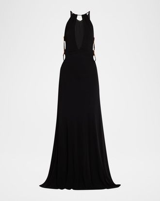 Ramy Brook Helen Floral Embellished Gown