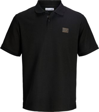Jack & Jones Poloshirt JACK & JONES JJDAYTONA POLO SS SN, Herren, Gr. XXL, schwarz, Jersey, Obermaterial: 58% Polyester, 40% Baumwolle, 2% Elasthan, unifarben, nor