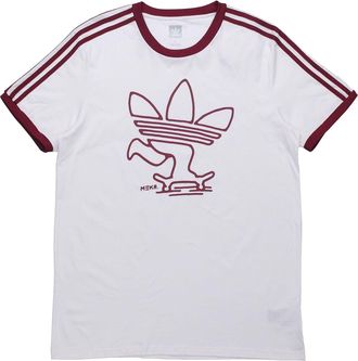 adidas originals Meka Tre Tee Creative Logo Short Sleeve White EC4884