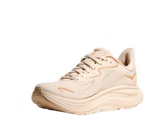 Hoka One One Womens Clifton 10 Running Shoes In Vanilla/birch