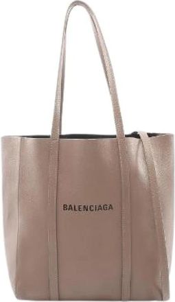 Balenciaga Pre-owned Everyday Tote XS Leren Shopper - Dames - Vintage Shopper - Beige - ONE Size - Leer - Vintage