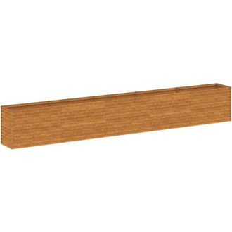 vidaXL Fioriera Rialzata da Giardino 482x50x69 cm in Acciaio Corten - Vidaxl