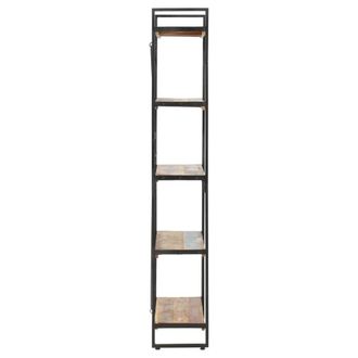 Berkfield Home Beautiful 5-Tier Bookcase 90x30x180 cm Solid Reclaimed Wood in Brown | Size: 90 x 30 x 180 cm