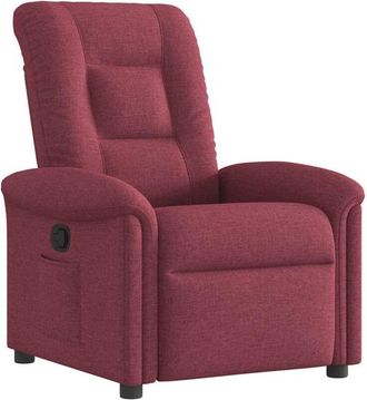 vidaXL Sill&oacute;n Reclinable De Tela Rojo Tinto Vidaxl