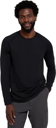 Mountain Warehouse Vermont Mens Base Layer Top - Breathable & Lightweight Isotherm Baselayer - Winter Camping, Outdoors, Travelling & Hiking Black 3XL
