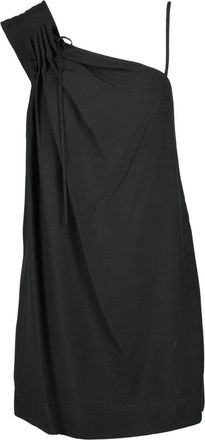Krizia One-Shoulder Dress Viscose - Black