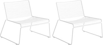 HAY Hee Lounge Chair, weiss (2er-Set)